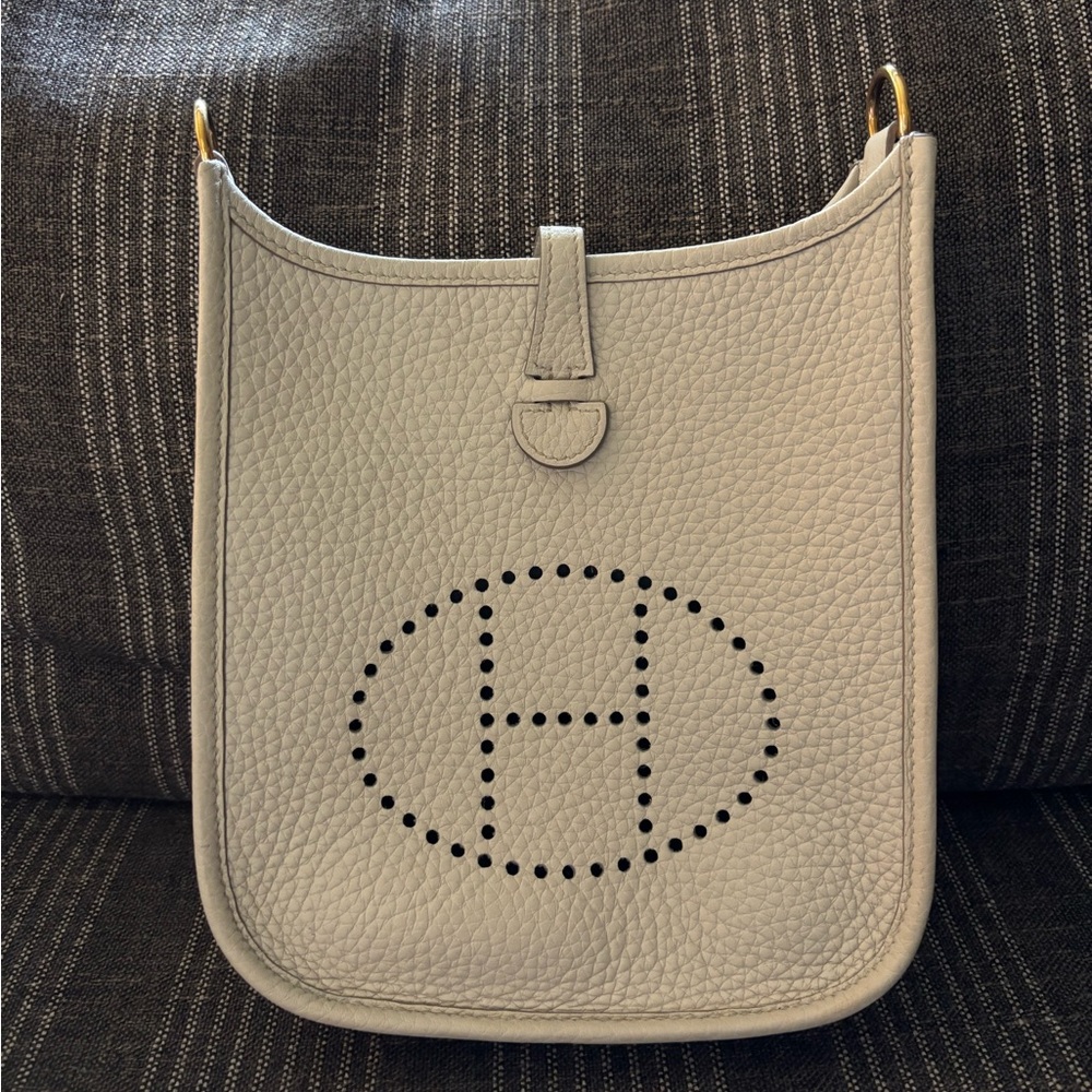 SOLD Hermes Mini Evelyne TPM Beton GHW